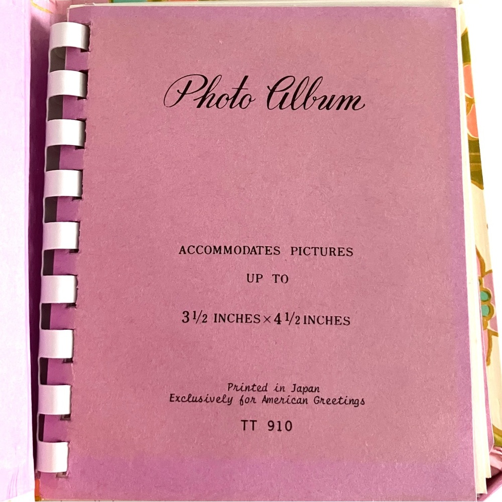 Vintage 1960’s mod floral photo album NWT deadstock NIB - Picture 4 of 7